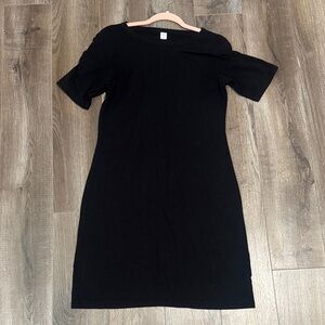 Old Navy Black Mini T-Shirt Dress